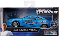 Show product details for Jada Toys Fast & Furious - Mia's Acura Integra RHD Hardtop (1/32 scale diecast model car, light Blue) 31029