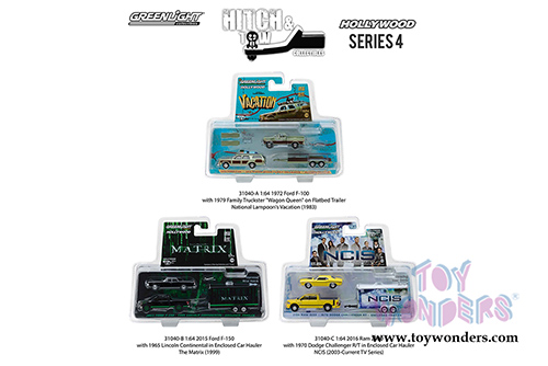 Greenlight - Hollywood Hitch & Tow Series 4 (1/64 scale diecast model car, Asstd.) 31040/24