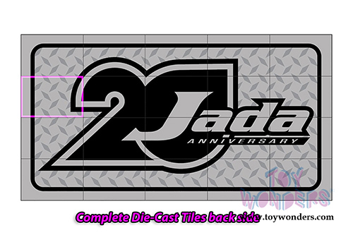 Jada Toys - 20th Anniversary | Option D Nissan 350Z Hardtop (2003, 1/24, diecast model car, Raw Metal/Orange) 31071