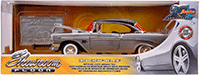 Show product details for Jada Toys - 20th Anniversary | Showroom Floor Chevrolet® Belair® Hardtop (1969, 1/24, diecast model car, Raw Metal/Black) 31081