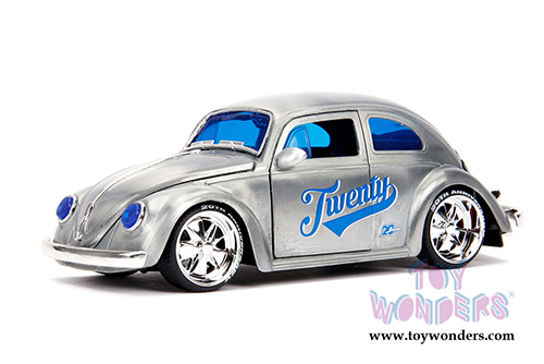 Jada Toys - 20th Anniversary | VDubs Volkswagen Beetle (1959, 1/24, diecast model car, Raw Metal) 31083