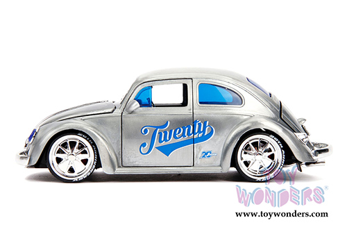 Jada Toys - 20th Anniversary | VDubs Volkswagen Beetle (1959, 1/24, diecast model car, Raw Metal) 31083