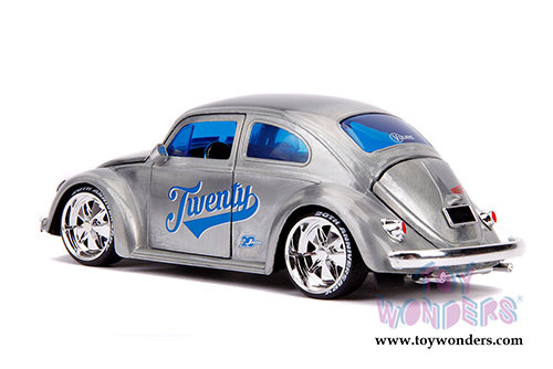 Jada Toys - 20th Anniversary | VDubs Volkswagen Beetle (1959, 1/24, diecast model car, Raw Metal) 31083