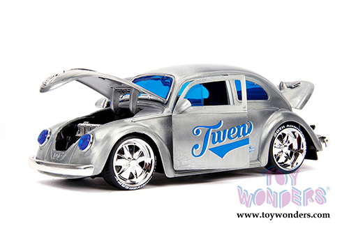 Jada Toys - 20th Anniversary | VDubs Volkswagen Beetle (1959, 1/24, diecast model car, Raw Metal) 31083
