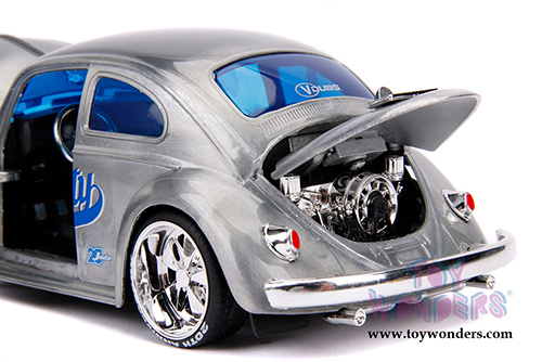 Jada Toys - 20th Anniversary | VDubs Volkswagen Beetle (1959, 1/24, diecast model car, Raw Metal) 31083