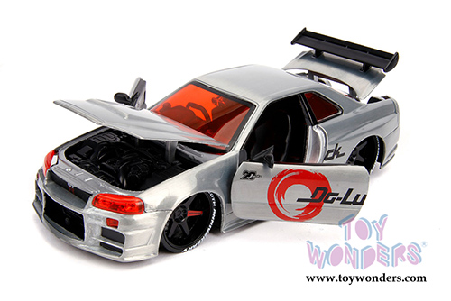 Jada Toys - 20th Anniversary | JDM Tuners Nissan Skyline GT-R Hardtop (2002, 1/24, diecast model car, Raw Metal) 31085