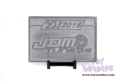 Jada Toys - 20th Anniversary | JDM Tuners Nissan Skyline GT-R Hardtop (2002, 1/24, diecast model car, Raw Metal) 31085