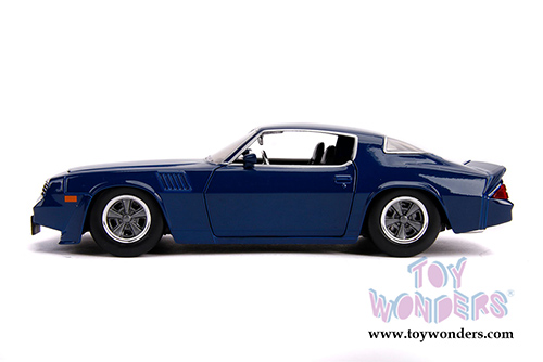 Jada Toys - Metals Die Cast - Hollywood Rides | Stranger Things Billy's Chevy® Camaro® Z28 with Collectible Coin (1/24, diecast model car, Dark Blue) 31110