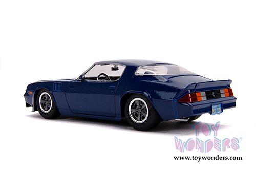 Jada Toys - Metals Die Cast - Hollywood Rides | Stranger Things Billy's Chevy® Camaro® Z28 with Collectible Coin (1/24, diecast model car, Dark Blue) 31110