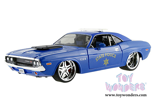 Maisto All Stars - State Police Dodge Challenger R/T Coupe (1970, 1/24 scale diecast model car, Blue) 31129BU