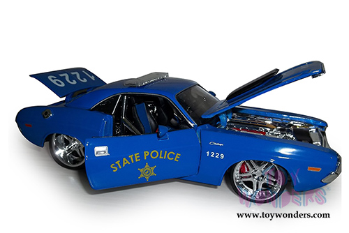 Maisto All Stars - State Police Dodge Challenger R/T Coupe (1970, 1/24 scale diecast model car, Blue) 31129BU