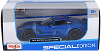 Maisto - Chevrolet Corvette Z06 Hardtop (2015, 1/24 scale diecast model car, Blue) 31133BU