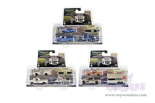 Greenlight - Racing Hitch & Tow Series 4 (1/64 scale diecast model car, Asstd.) 31140/24