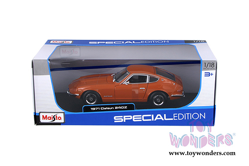 Maisto Special Edition - Datsun 240Z Hardtop (1971, 1/18 scale diecast model car, Orange) 31170OR