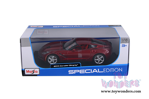 Maisto - Special Edition | Chevy Corvette® Stingray® Hardtop (2014, 1/18 scale diecast model car, Red) 31182R