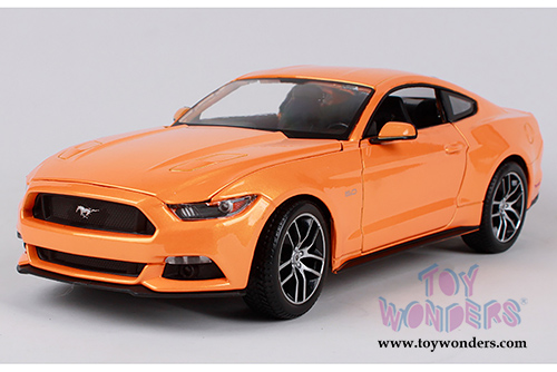 Maisto - Ford Mustang Hardtop (2015, 1/18 scale diecast model car, Orange) 31197OR