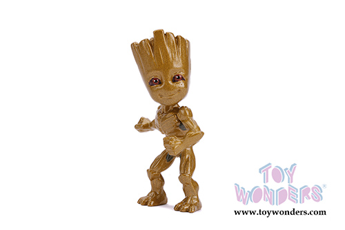 Jada Toys - Hollywood Rides | Marvel Guardians of the Galaxy Volkswagen Bus Pickup with Groot Figure (1963, 1/24 scale diecast model car, Brown/Green) 31202/4