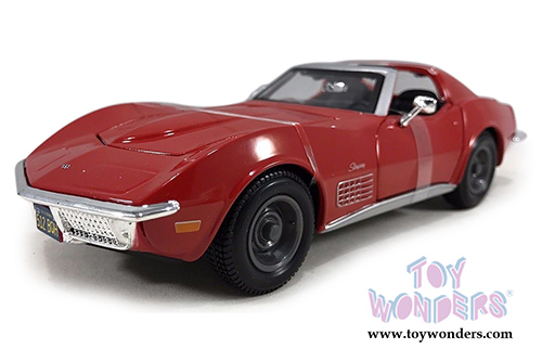 Maisto - Chevrolet Corvette T-Top (1970, 1/24 scale diecast model car, Red) 31202R