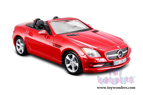 Maisto - Mercedes-Benz SLK Convertible (2011, 1/24 scale diecast model car, Red) 31206R 