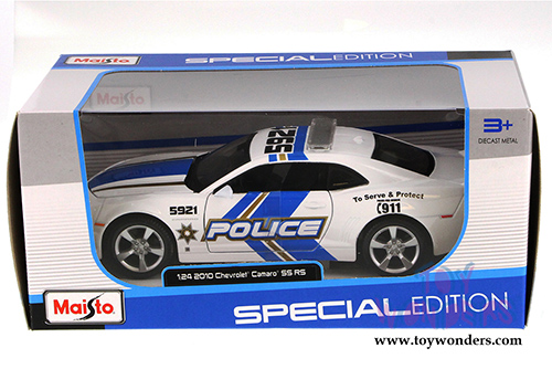Maisto - Chevrolet Camaro Police (2010, 1/24 scale diecast model car, White with blue) 31208WP