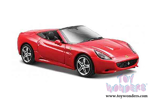 BBurago Ferrari Race & Play - Gift Set 4-Piece Playset with Accessories (1/43 scale diecast model car, Red) 31214