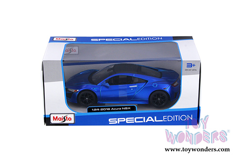 Maisto - Special Edition | Acura NSX Hardtop (2018, 1/24 scale diecast model car, Blue) 31234BU