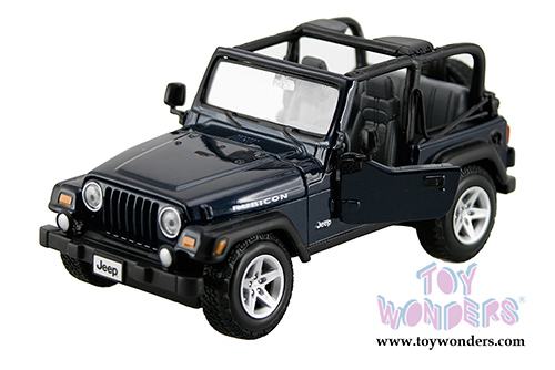 Maisto - Jeep Wrangler Rubicon Convertible (1/27 scale diecast model car, Blue) 31245BU