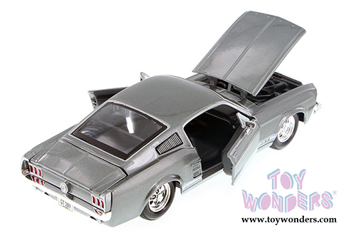 Maisto - Ford Mustang GT-500 Hardtop (1967, 1/24 scale diecast model car, Gray) 31260GY