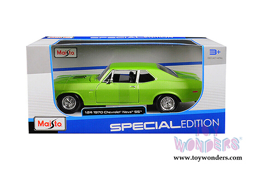 Maisto - Chevrolet&reg; Nova SS Coupe Hardtop (1970, 1/24 scale diecast model car, Green) 31262GN