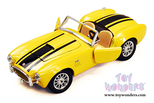 Maisto - Shelby Cobra 427 Convertible (1965, 1/24 scale diecast model car, Yellow) 31276YL
