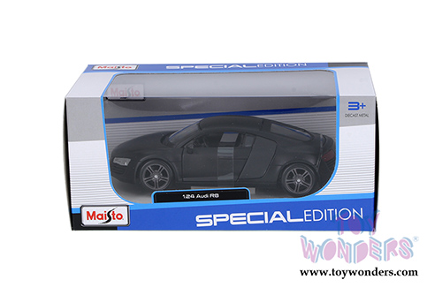 Maisto - Audi R8 Hard Top (1/24 scale diecast model car, Matte Black) 31281BK
