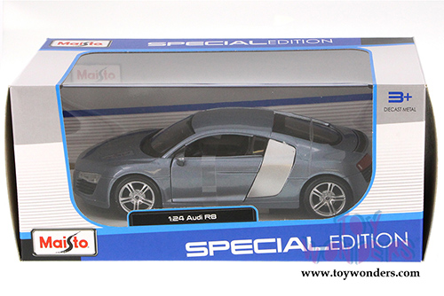 Maisto -  Audi R8 Hard Top (1/24 scale diecast model car, Metallic Blue) 31281BU