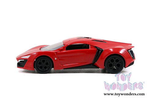 Jada Toys - Build N' Collect Model Kit | Fast & Furious Lykan Hypersport (1/55, diecast model car, Red) 31289