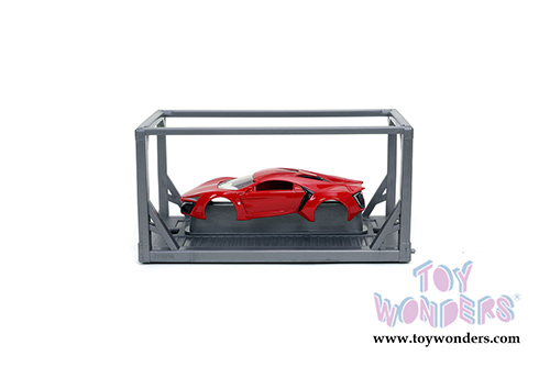 Jada Toys - Build N' Collect Model Kit | Fast & Furious Lykan Hypersport (1/55, diecast model car, Red) 31289