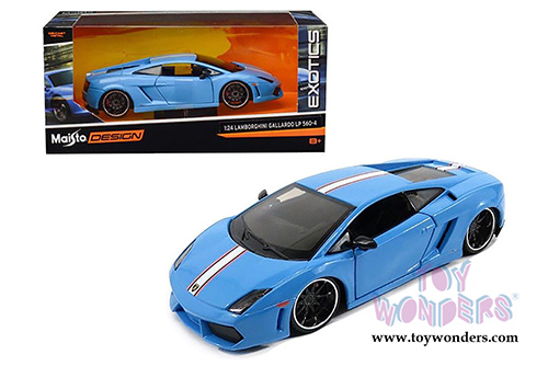 Maisto Design - Exotics | Lamborghini Gallardo LP 560-4 Hard Top (1/24 scale diecast model car, Blue) 31352BU