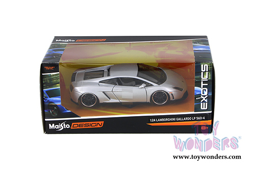Maisto Design - Exotics | Lamborghini Gallardo LP 560-4 Hard Top (1/24 scale diecast model car, Silver) 31352SV