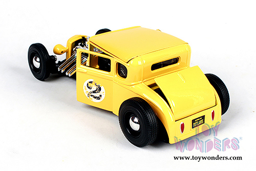 Maisto Design - Outlaws | Ford Model A #2 Hardtop (1929, 1/24 scale diecast model car, Yellow) 31354YL