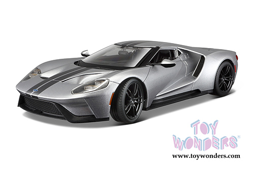 Maisto Special Edition - Ford GT Hard Top (2017, 1/18 scale diecast model car, Silver) 31384SV