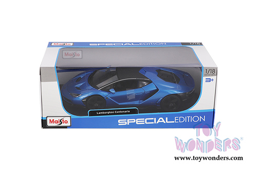  Maisto - Special Edition | Lamborghini Centenario Hardtop (1/18 scale diecast model car, Blue) 31386BU