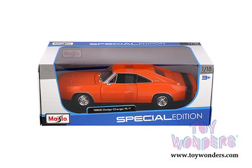  Maisto - Special Edition | Dodge Charger R/T Hardtop (1969, 1/18 scale diecast model car, Orange) 31387OR