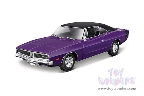  Maisto - Special Edition | Dodge Charger R/T Hardtop (1969, 1/18 scale diecast model car, Purple) 31387PR