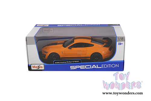 Maisto Special Edition - Ford Mustang Shelby GT500 Hard Top (2020, 1/18 scale diecast model car, Orange) 31388OR