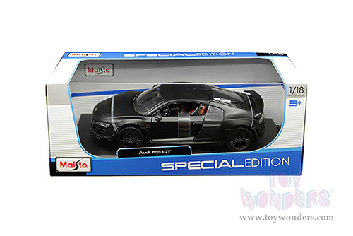 Maisto - Special Edition | Audi R8 GT Hardtop (1/18 scale diecast model car, Matte Black) 31395BK