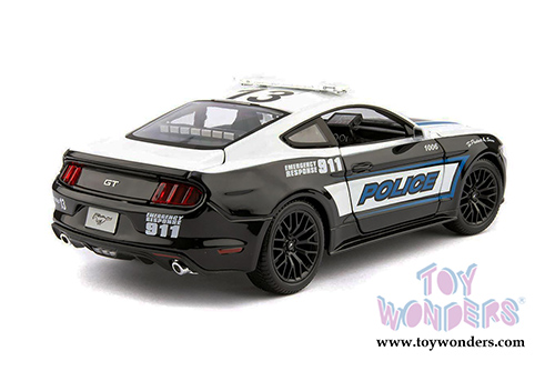 Maisto Special Edition - Ford Mustang GT Police Hard Top (2015, 1/18 scale diecast model car, Black/White) 31397P