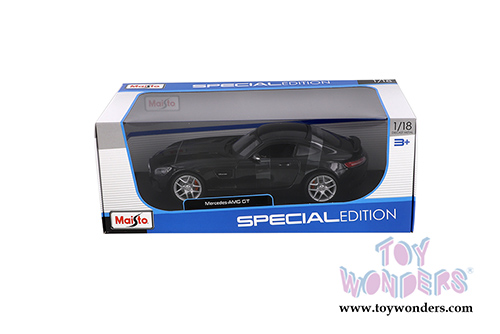  Maisto - Special Edition | Mercedes-Benz AMG GT Hardtop (1/18 scale diecast model car, Matte Black) 31398BK