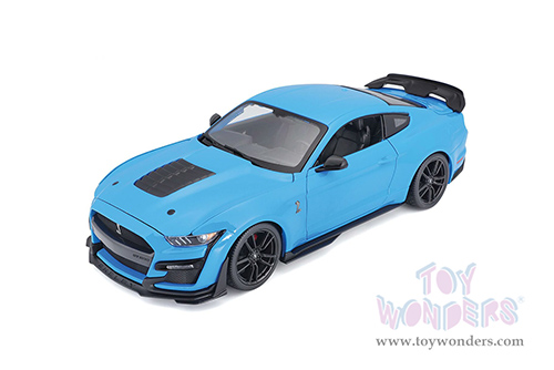Maisto Special Edition - Ford Mustang Shelby® GT500® Hardtop (2020, 1/18 scale diecast model car, Light Blue) 31452BU