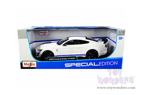 Maisto Special Edition - Ford Mustang Shelby&reg; GT500&reg; Hardtop (2020, 1/18 scale diecast model car, White) 31452W