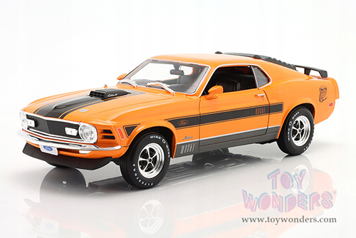 Maisto Special Edition - Ford Mustang Mach 1 428 Hardtop (1970, 1/18 scale diecast model car, Orange) 31453OR