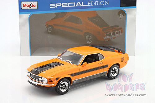 Maisto Special Edition - Ford Mustang Mach 1 428 Hardtop (1970, 1/18 scale diecast model car, Orange) 31453OR