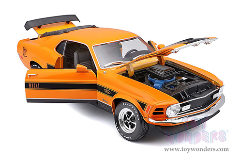 Maisto Special Edition - Ford Mustang Mach 1 428 Hardtop (1970, 1/18 scale diecast model car, Orange) 31453OR